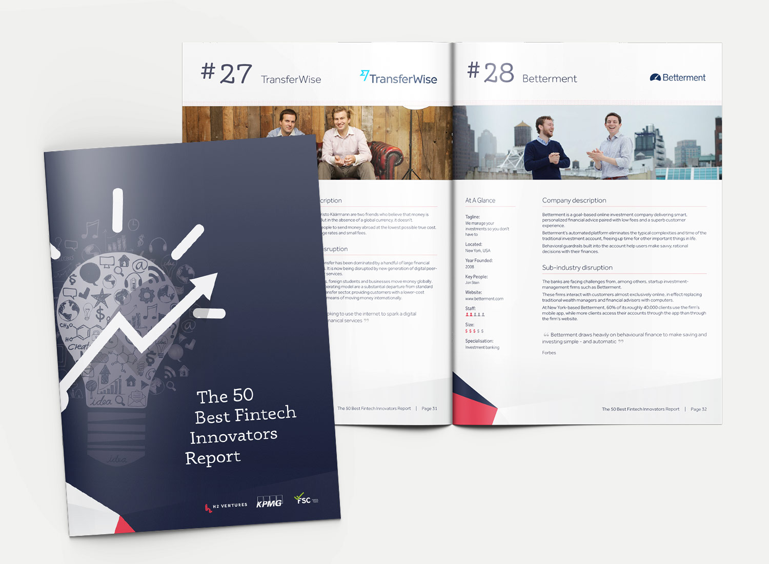 Fintech Innovators Report 2014 - design by Theysaurus