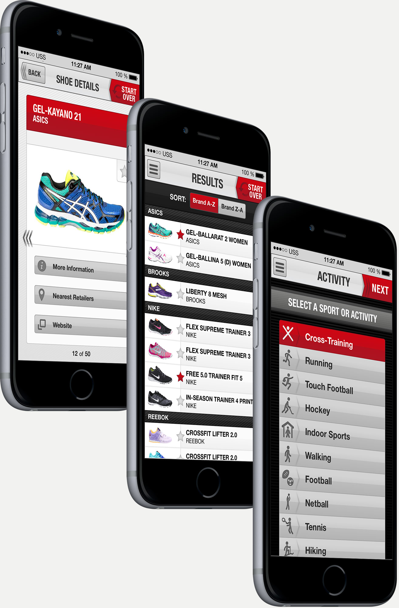Ultimate Shoe Selector iPhone app design by Theysaurus